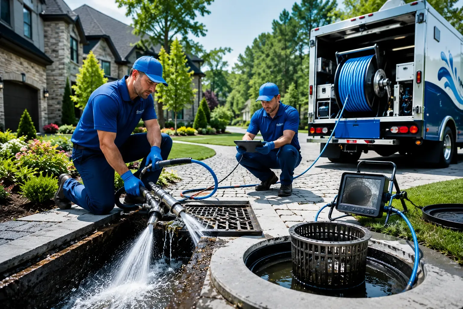 Local outdoor drain cleaning professionals in Covington, MI