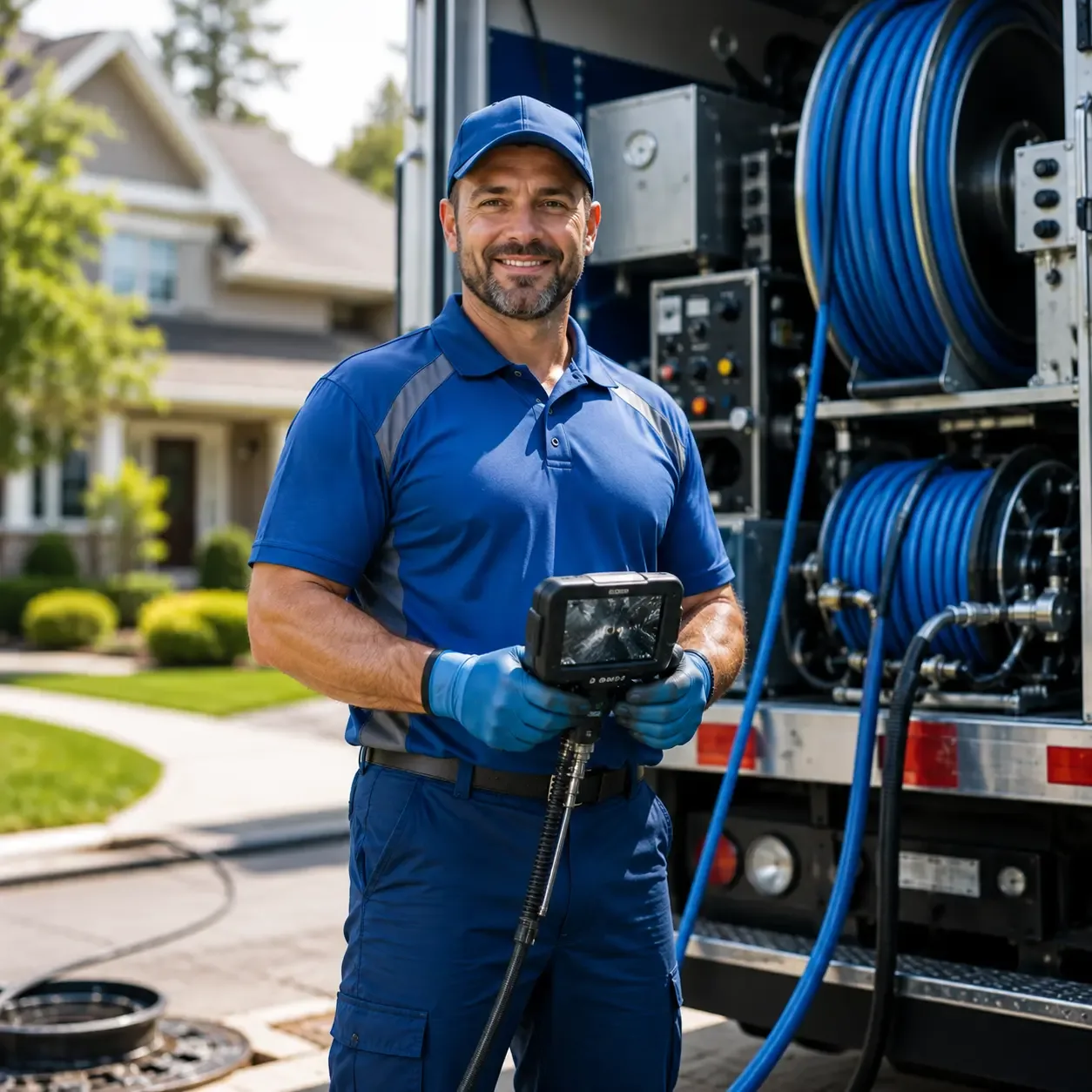 Local outdoor drain cleaning specialists in Covington, MI